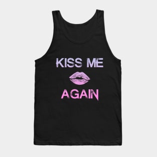 "KissMeAgain" - Cream Tank Top